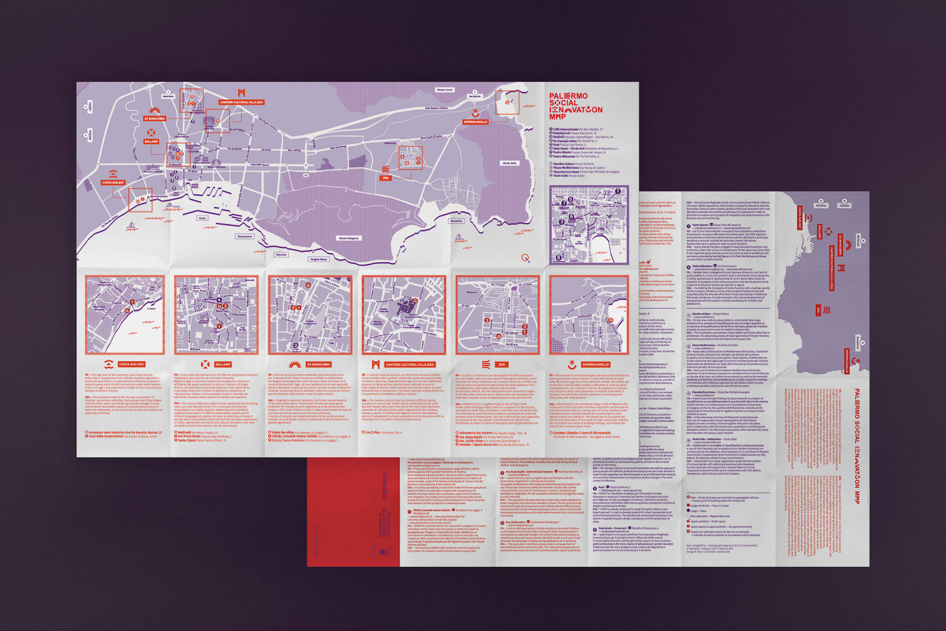 Palermo social innovation map brand identity - mappa