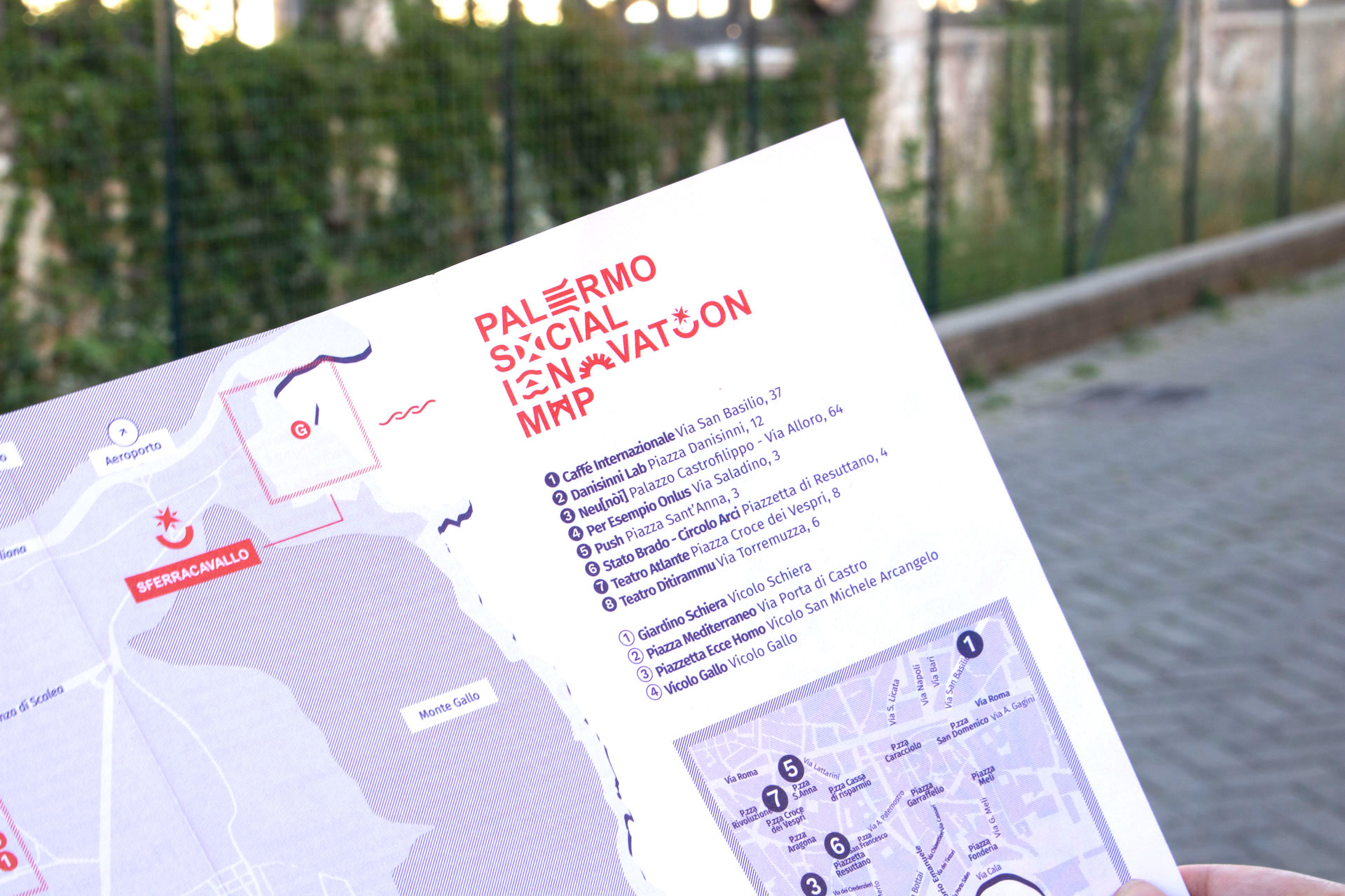 Palermo social innovation map brand identity